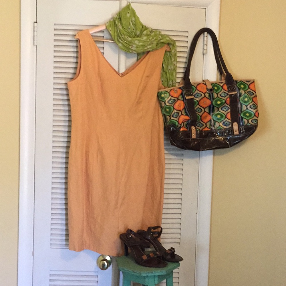 Silk and linen dress